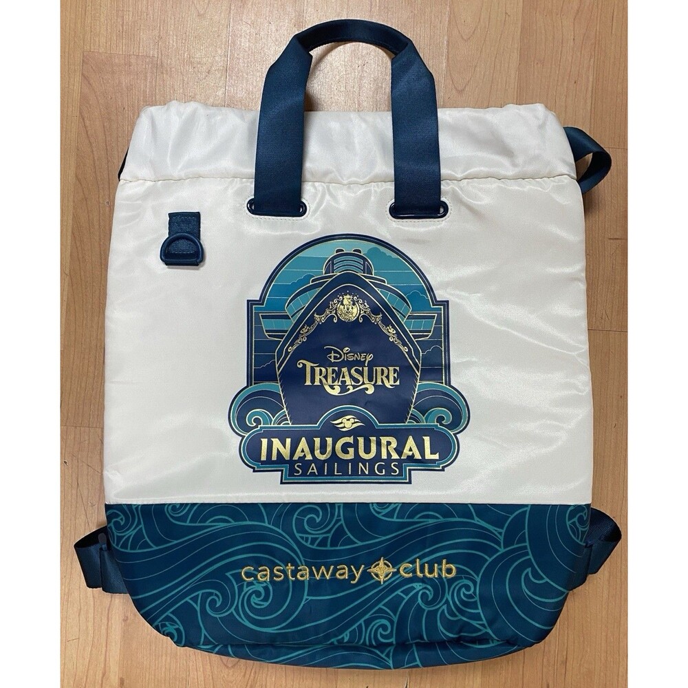 Disney Treasure Cruise Line Inaugural Sailings Castaway Club Bag Cooler Backpack